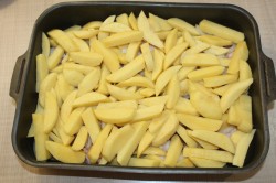 Мясо по капитански в духовке с картошкой новогоднее