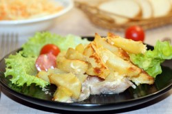 Мясо по капитански в духовке с картошкой новогоднее