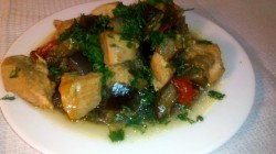 Мясо с баклажанами в мультиварке