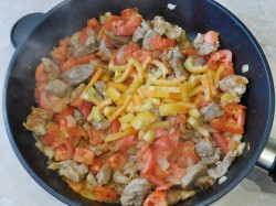 название картинки Мясо с болгарским перцем