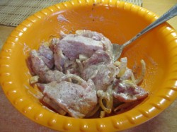 Мясо запеченное с картофелем в рукаве