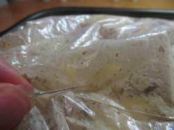 Мясо запеченное с картофелем в рукаве