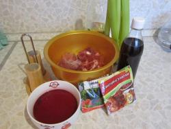 название картинки Мясо в гранатовом соусе