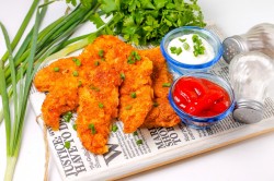 Наггетсы на сковороде