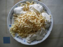название картинки Закусочный торт наполеон с шампиньонами