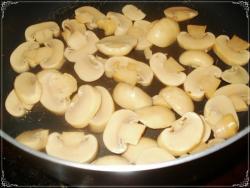 Мясо по французски с шампиньонами