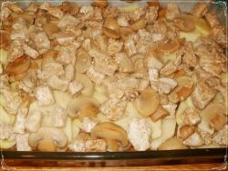 Мясо по французски с шампиньонами