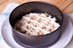 Новогодний салат Часы