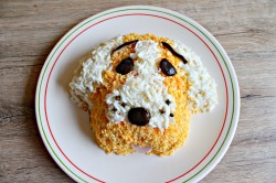 Новогодний салат Собачка к Новому году 2018