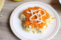 Новогодний салат Собачка к Новому году 2018