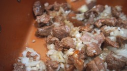 Тушеная капуста с бараниной