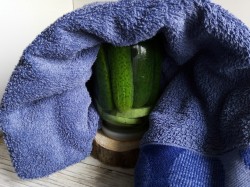 название картинки Огурцы с кабачками на зиму маринованные