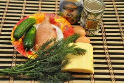 название картинки Салат фасоль курица шампиньоны