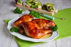 Курица в карамели в духовке