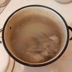 Окрошка с куриным филе