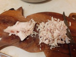 Окрошка с куриным филе