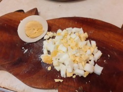 Окрошка с куриным филе