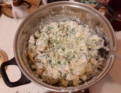 Окрошка с куриным филе