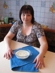 название картинки Окрошка на воде с говядиной и майонезом