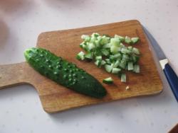 название картинки Окрошка по классике на сметане с водой