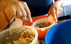 название картинки Оладьи из кабачков с сыром и ветчиной