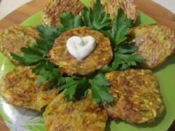 название картинки Оладьи из кабачков в духовке