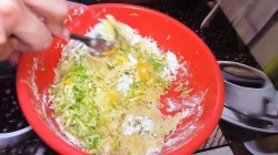 Оладьи с кабачком и сыром