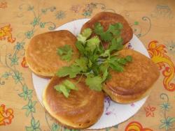 Оладьи на простокваше с начинкой