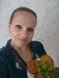 Оладьи на простокваше с начинкой