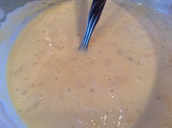 Оладьи с яблоками и бананами на кефире