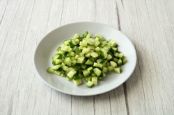 Оливье с красной рыбой - шаг 9 Оливье с красной рыбой - шаг 9