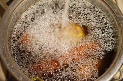 Оливье с мясом салат