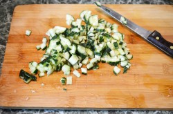 Оливье с мясом салат