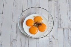 Воздушный омлет на сковороде