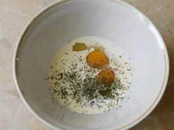 Омлет с грибами