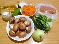 название картинки Оргазм салат с жареными шампиньонами