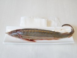 Осетр в духовке целиком