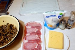 название картинки Отбивная свиная под сыром с грибами