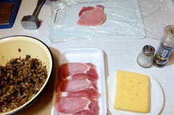 название картинки Отбивная свиная под сыром с грибами