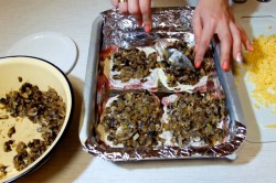 название картинки Отбивная свиная под сыром с грибами