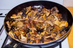 название картинки Новогодние отбивные с сыром и грибами в духовке куриные