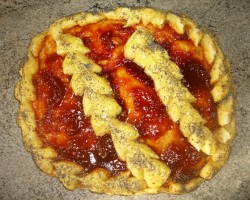 Открытый дрожжевой пирог с абрикосовым вареньем - шаг 6