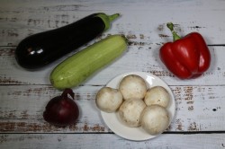 название картинки Овощи на сковороде гриль