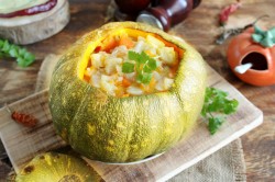 название картинки Овощи в тыкве запеченные в духовке
