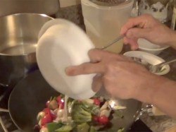 название картинки Вок с овощами и грибами