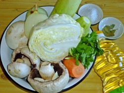 название картинки Овощное рагу с грибами