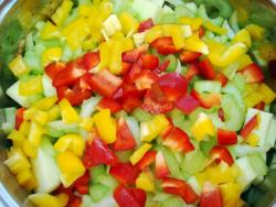 Овощное рагу кабачки с капустой и шампиньонами