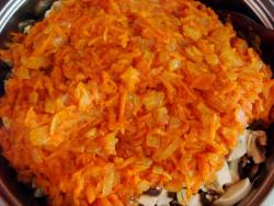 Овощное рагу кабачки с капустой и шампиньонами