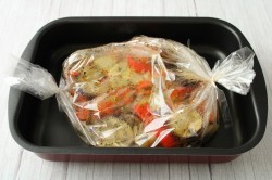 название картинки Овощи запеченные в рукаве в духовке