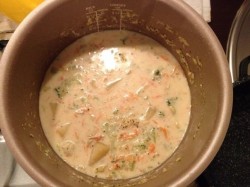 название картинки Овощной молочный суп